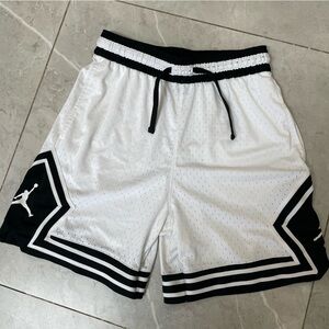Jordan Athletic Shorts in White and Black